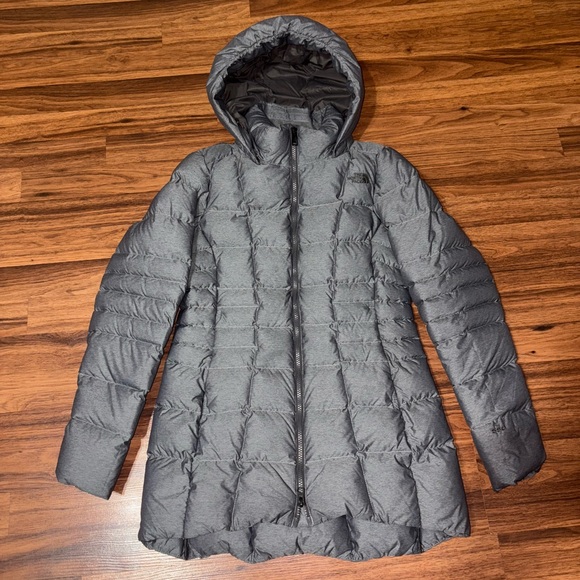 NWOT The North Face Women's Transit II 550-Fill Down Parka - Gray - Picture 1 of 11